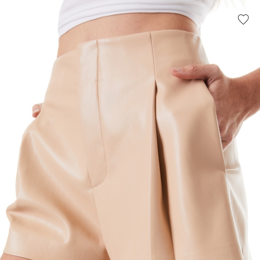 Alice + Olivia High Waist Tan Shorts - Picture 10 of 10